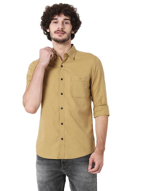 men collared long sleeve casual shirt - 20998650 - Standard Image - 0