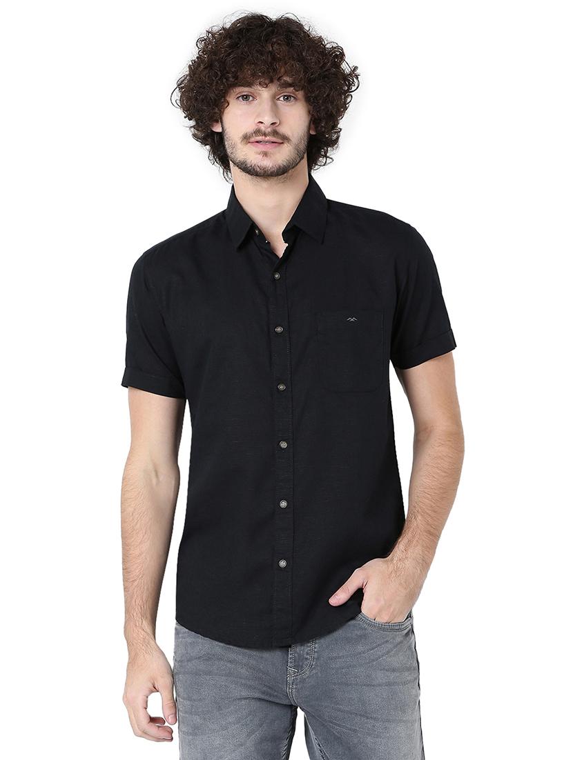 men collared short sleeve casual shirt - 20998670 - Zoom Image - 0