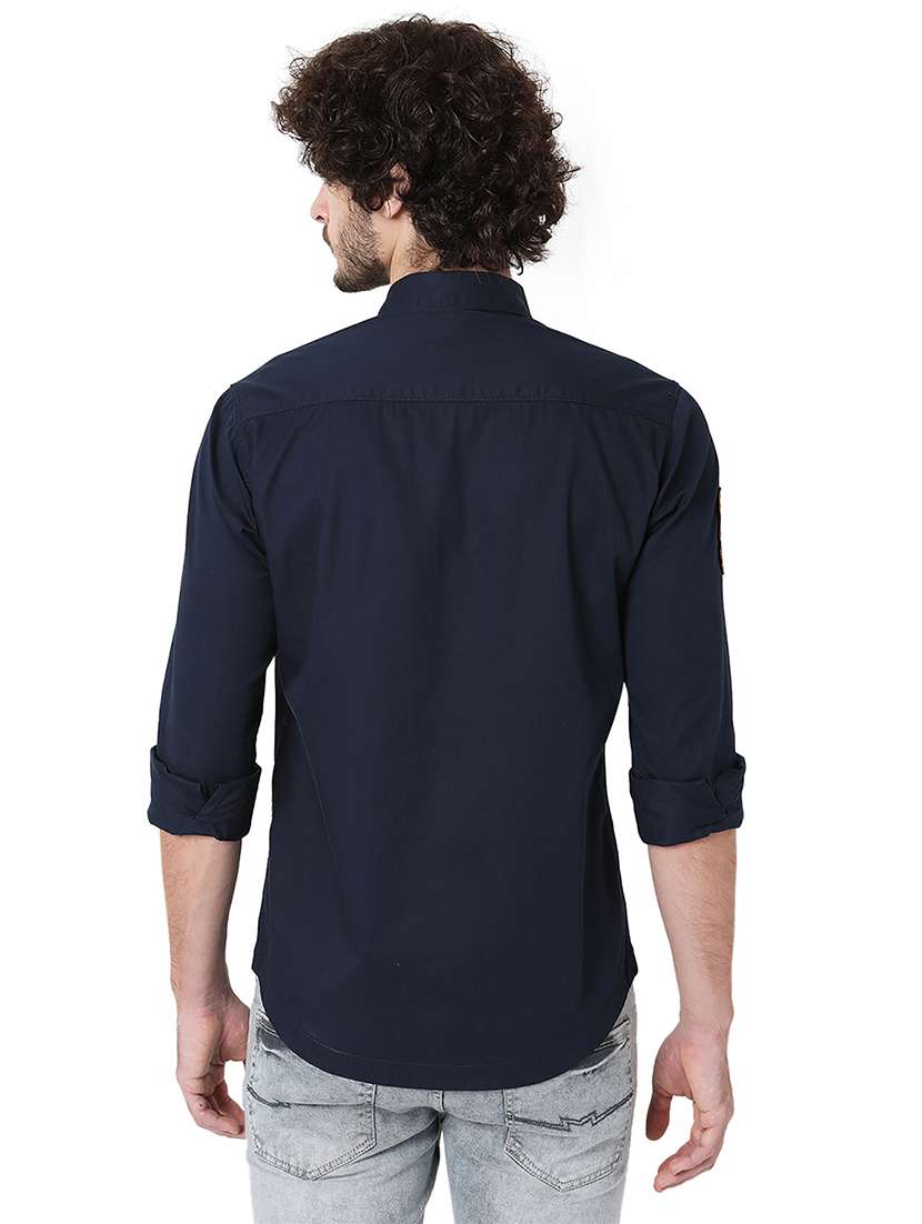 men collared long sleeve casual shirt - 20998699 - Standard Image - 3