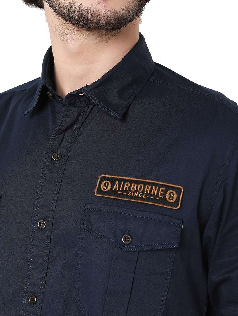 men collared long sleeve casual shirt - 20998699 - Standard Image - 5