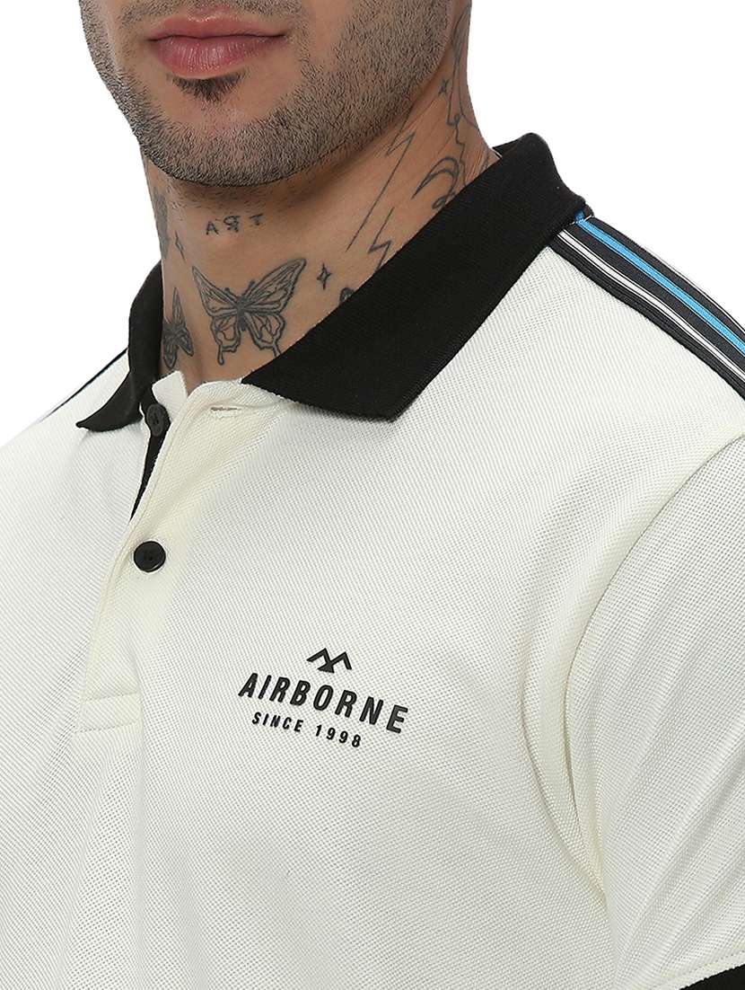 white cotton striped t-shirt - 20998720 -  Standard Image - 5