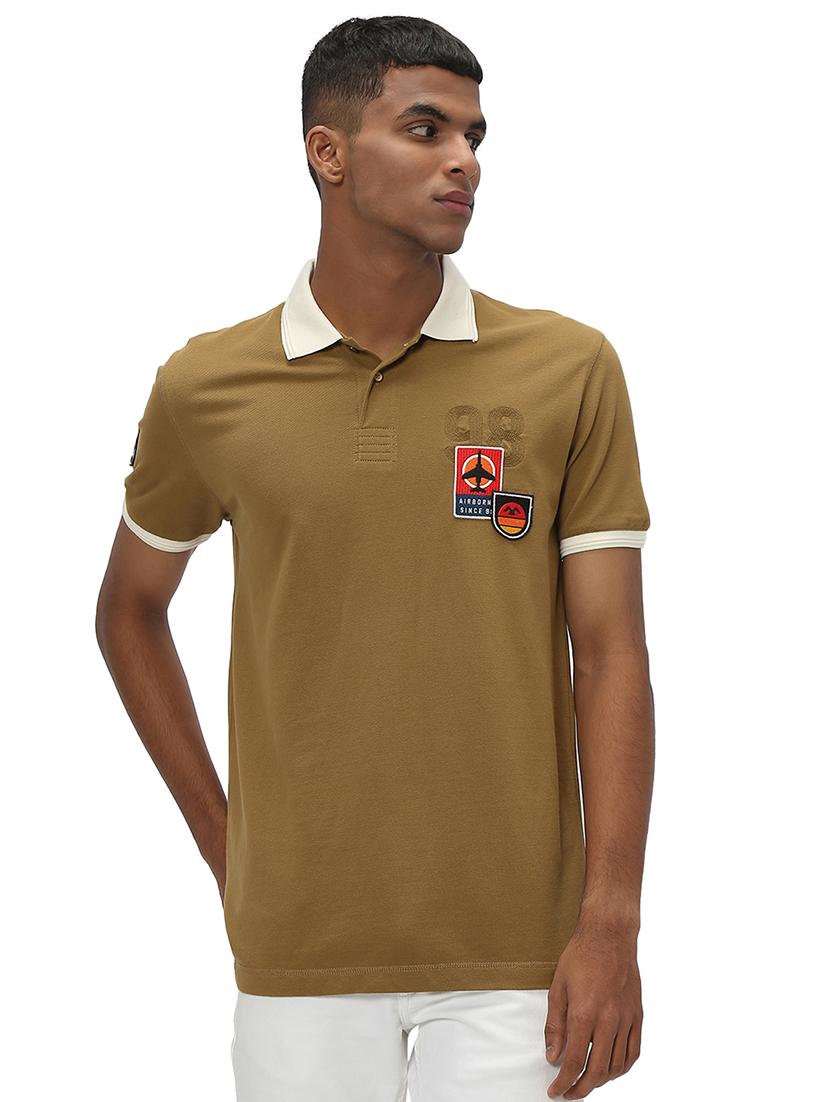 olive cotton plain tshirt - 20998732 - Zoom Image - 0