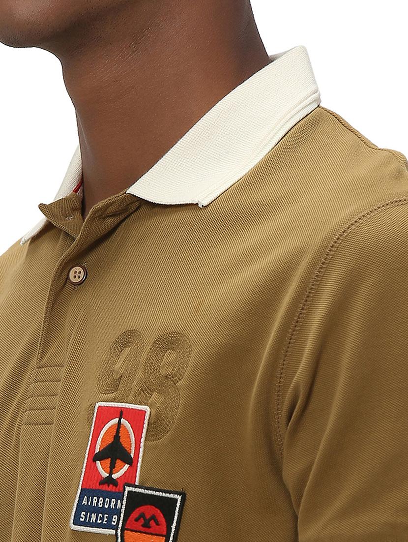 olive cotton plain tshirt - 20998732 - Standard Image - 5