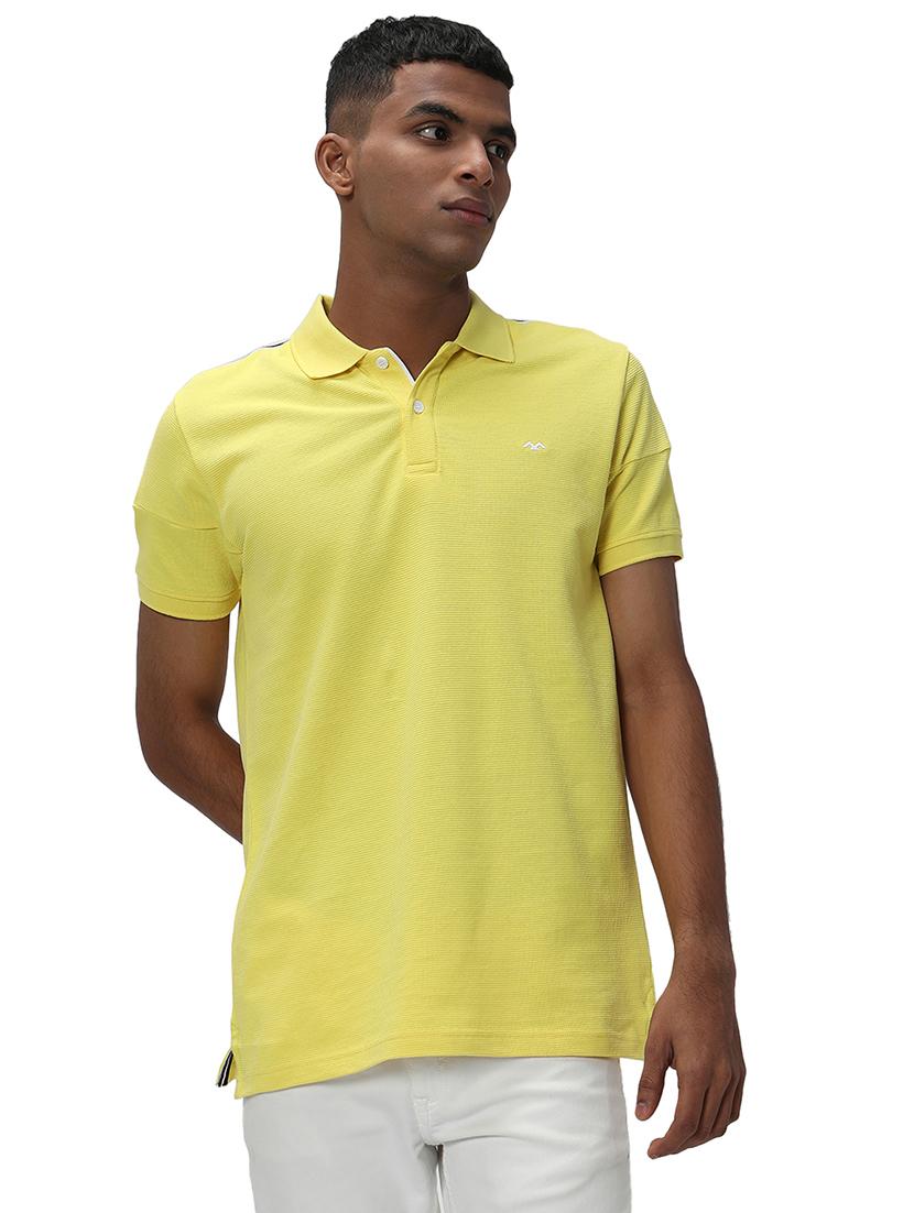 yellow cotton plain tshirt - 20998737 - Zoom Image - 0
