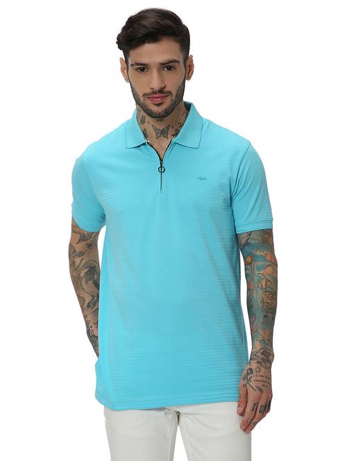turquoise cotton plain tshirt - 20998788 - Standard Image - 0