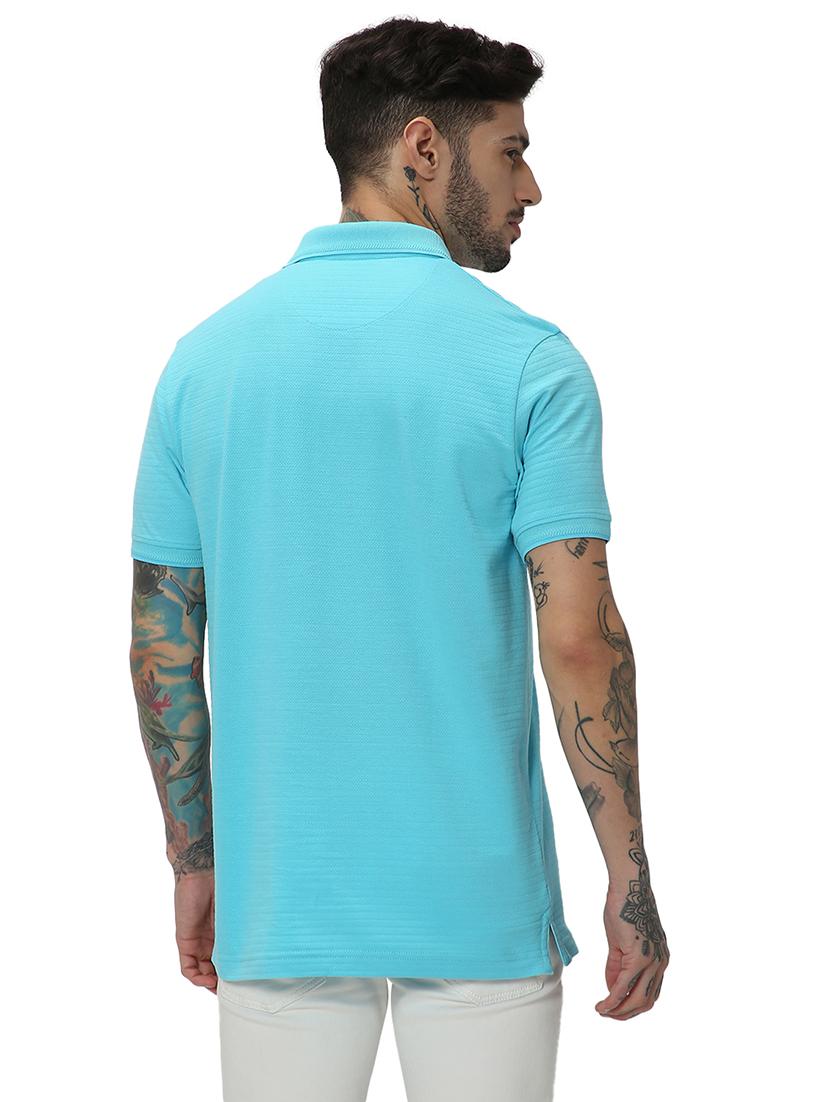turquoise cotton plain tshirt - 20998788 - Standard Image - 3