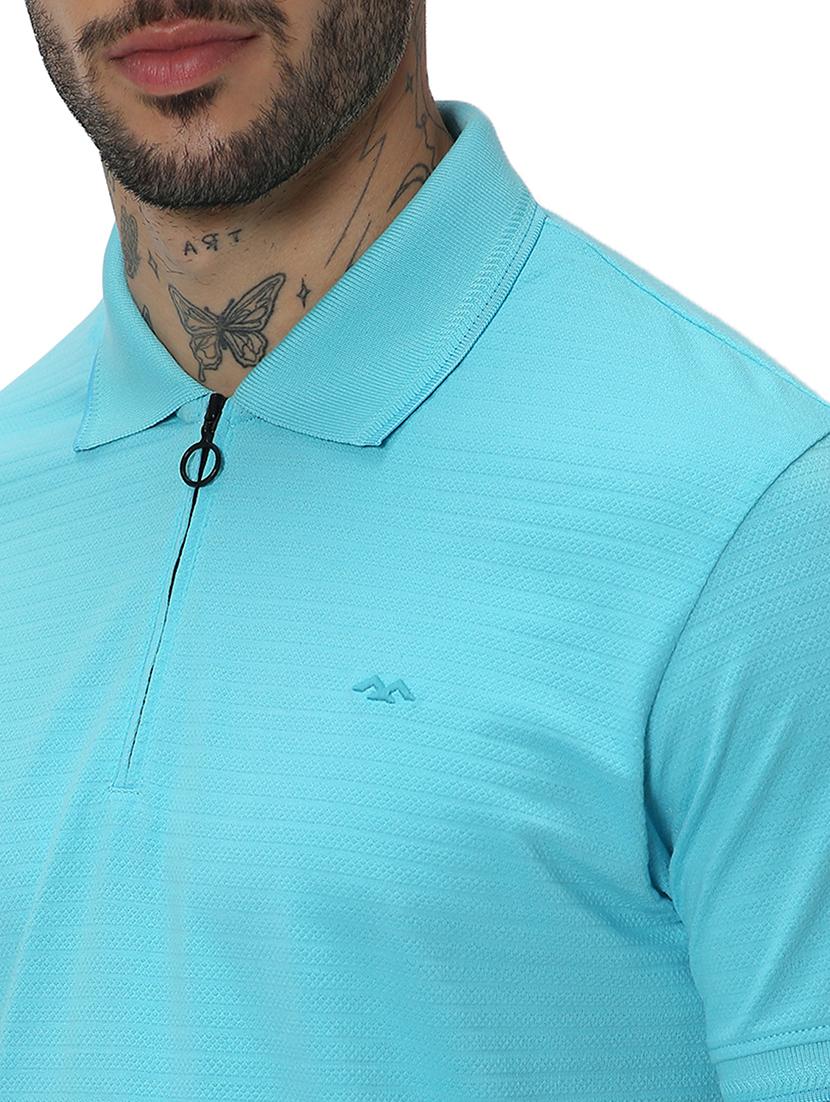 turquoise cotton plain tshirt - 20998788 - Standard Image - 5