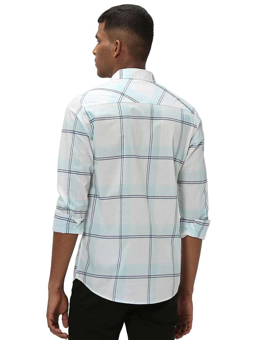 light blue cotton casual shirt - 20998844 - Standard Image - 3