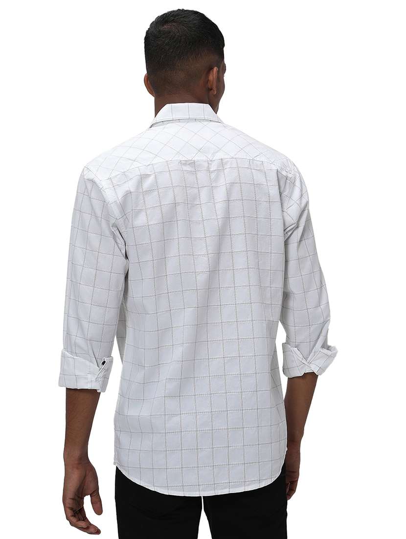 white cotton casual shirt - 20998851 -  Standard Image - 3