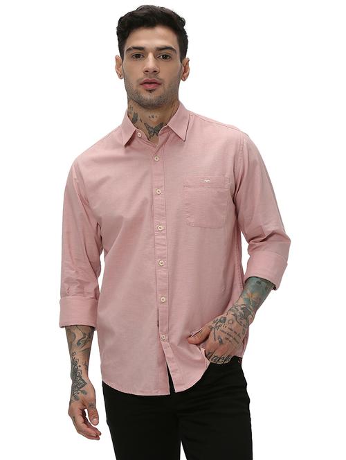 pink cotton casual shirt - 20998892 -  Standard Image - 0