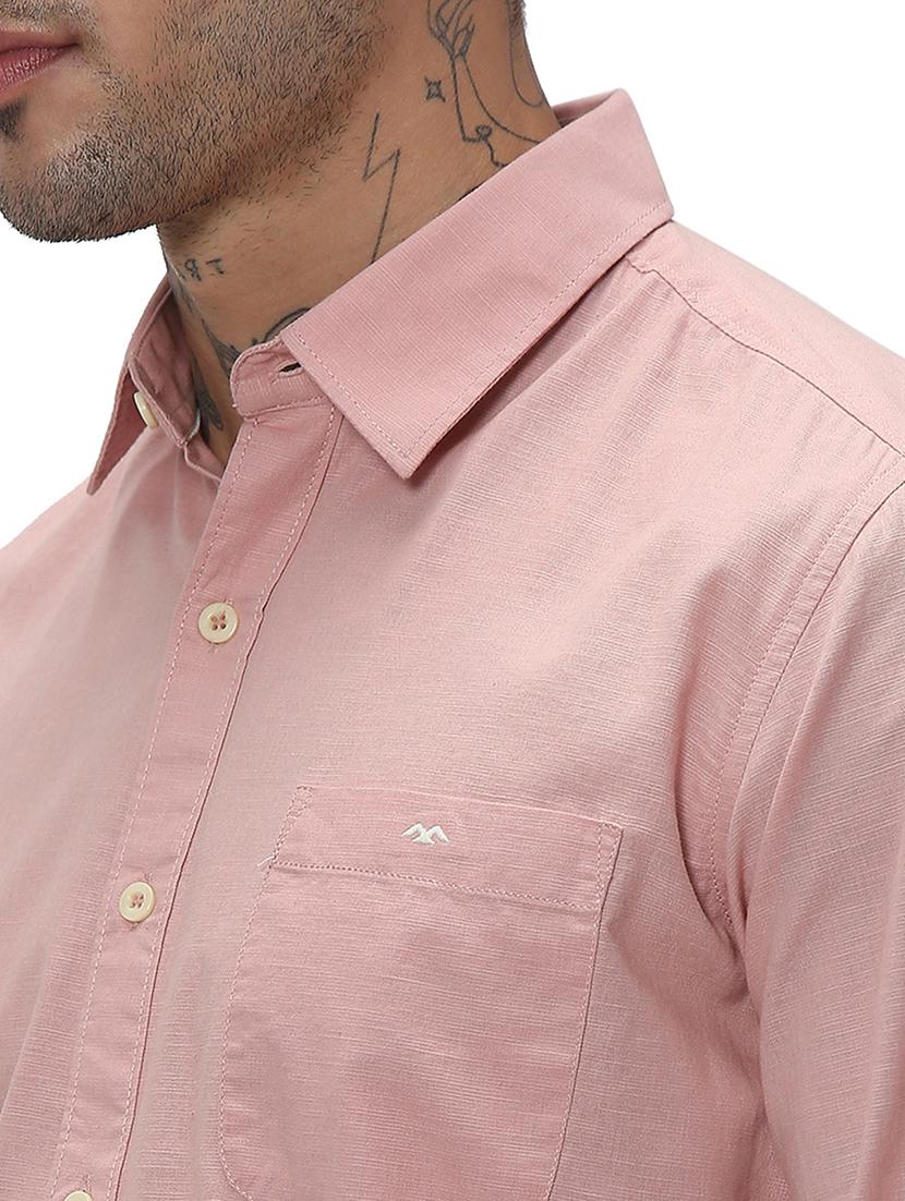 pink cotton casual shirt - 20998892 - Standard Image - 5