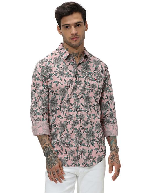 pink cotton casual shirt - 20998947 - Standard Image - 0