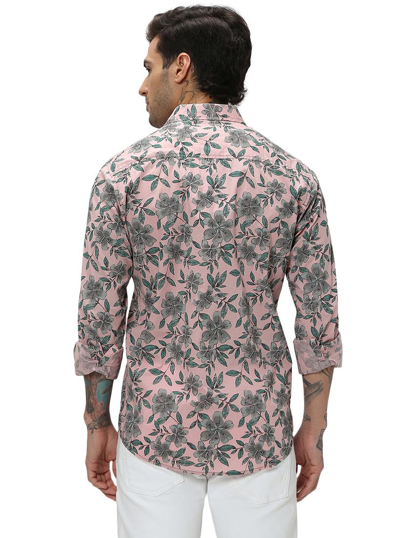 pink cotton casual shirt - 20998947 - Standard Image - 3
