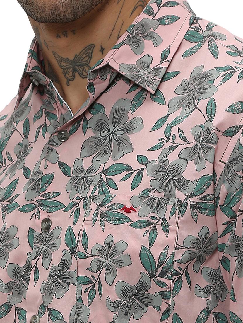 pink cotton casual shirt - 20998947 - Standard Image - 5