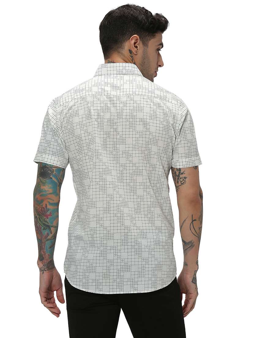 white cotton casual shirt - 20998961 - Standard Image - 3