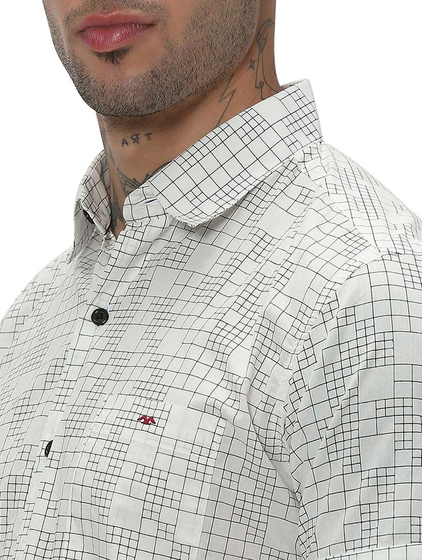 white cotton casual shirt - 20998961 - Standard Image - 5