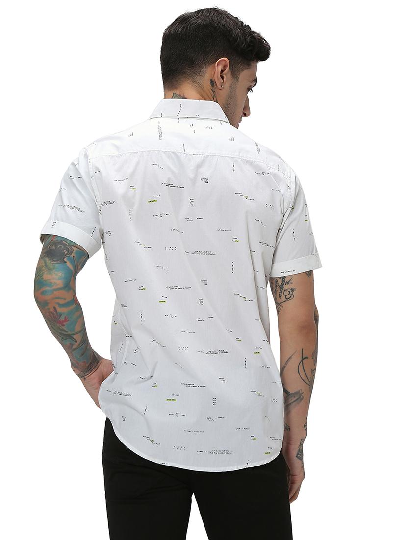 white cotton casual shirt - 20998966 - Standard Image - 3