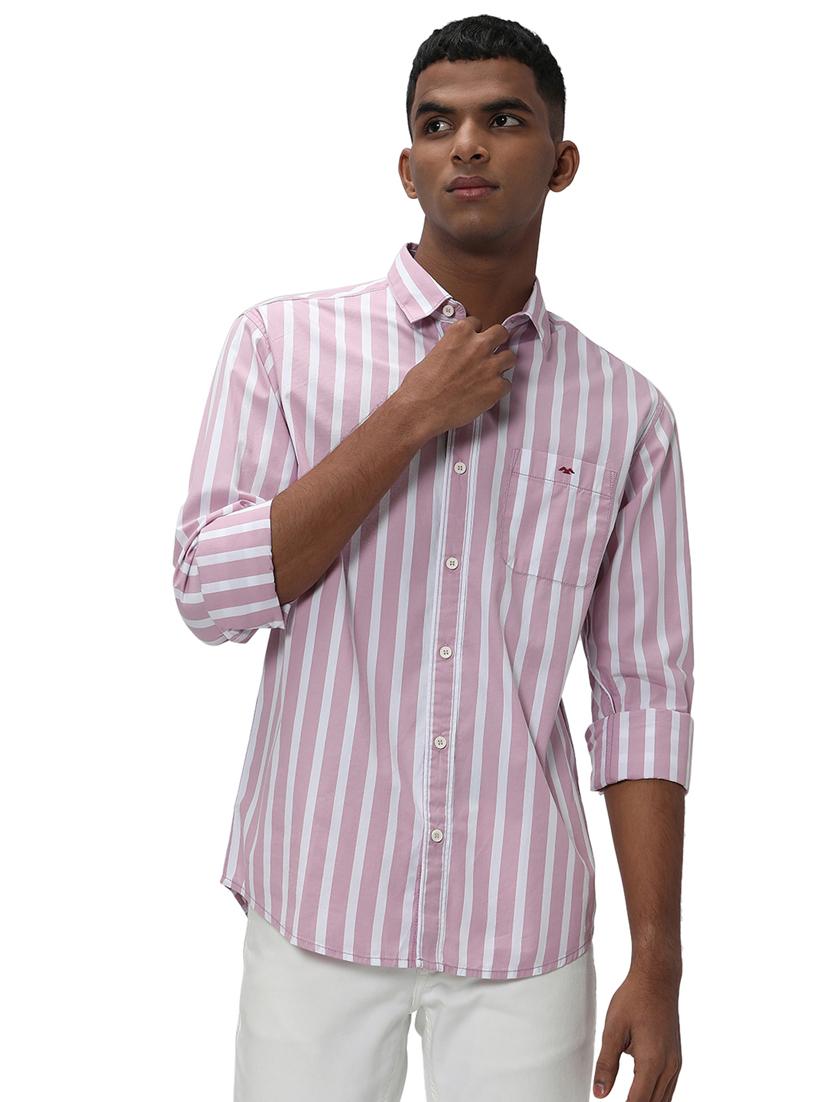 pink cotton casual shirt - 20998985 - Zoom Image - 0