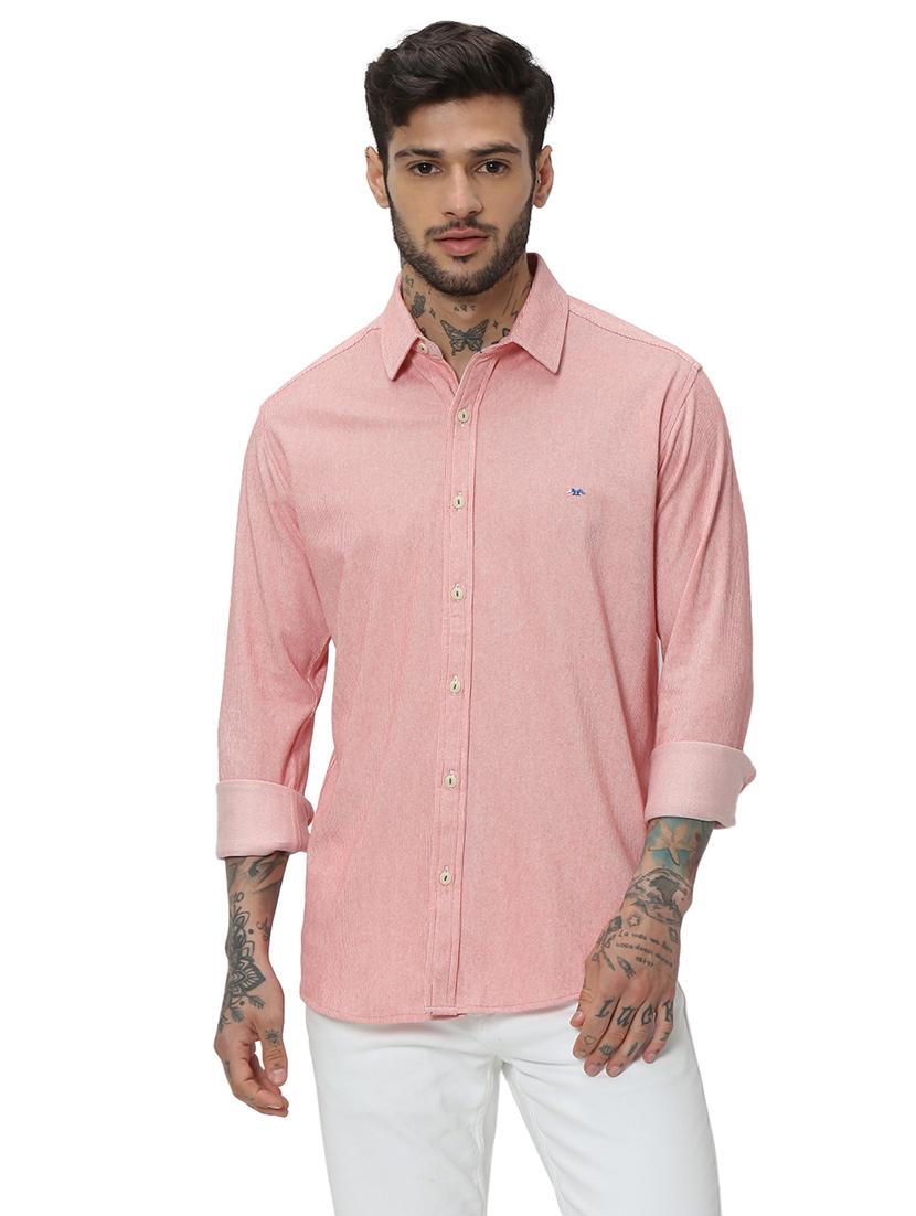 red cotton casual shirt - 20998996 - Zoom Image - 0