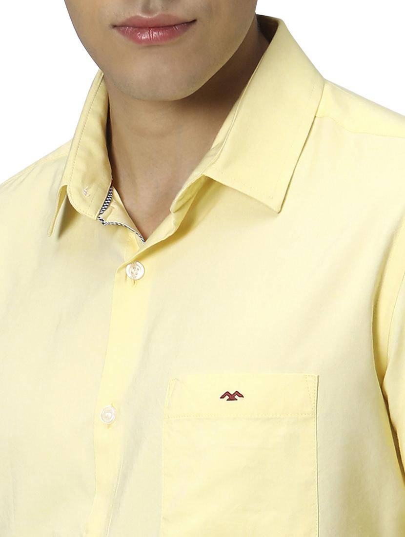 yellow cotton casual shirt - 20999019 - Standard Image - 5