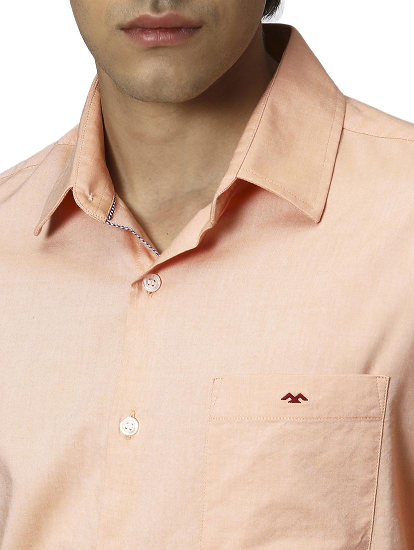 orange cotton casual shirt - 20999021 - Standard Image - 5