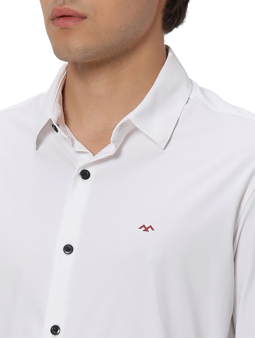 white nylon casual shirt - 20999022 - Standard Image - 5