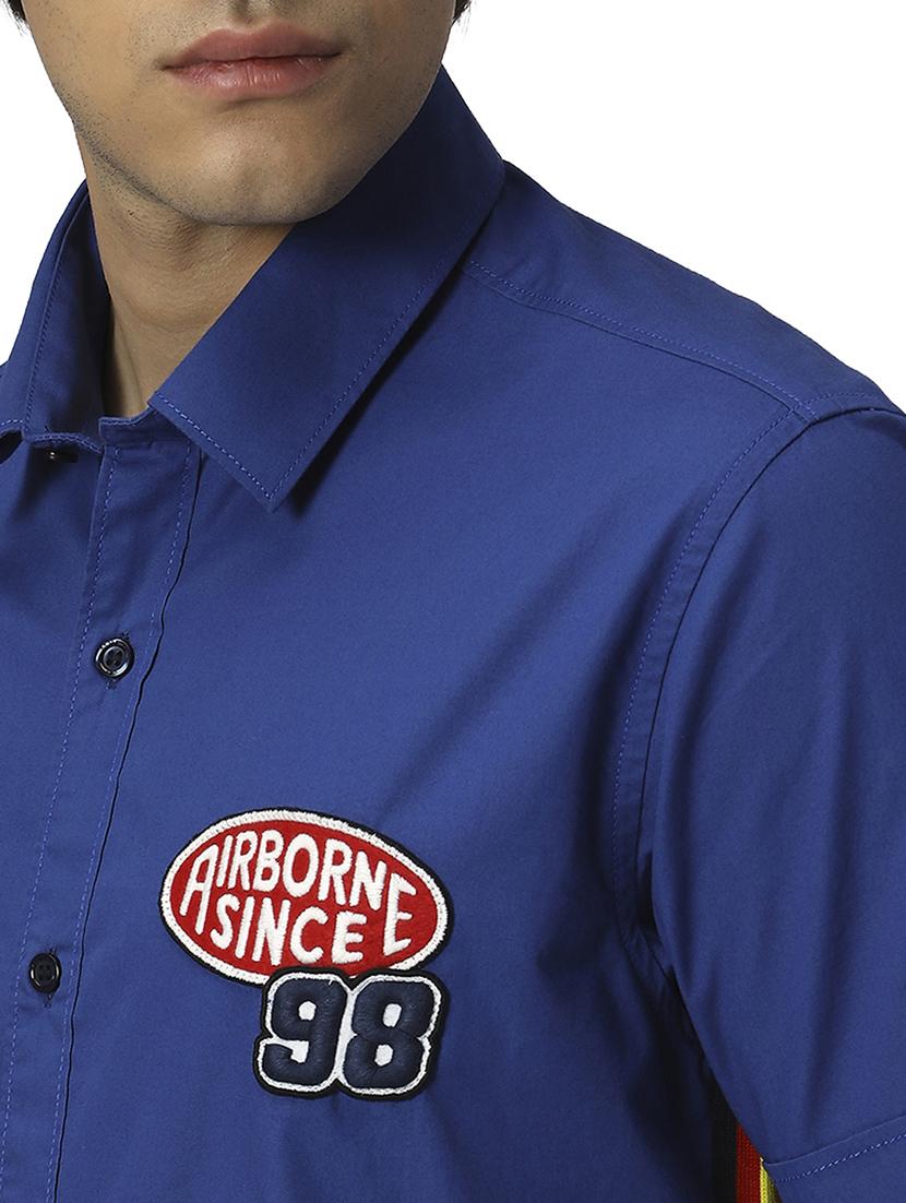 blue cotton casual shirt - 20999047 - Standard Image - 5