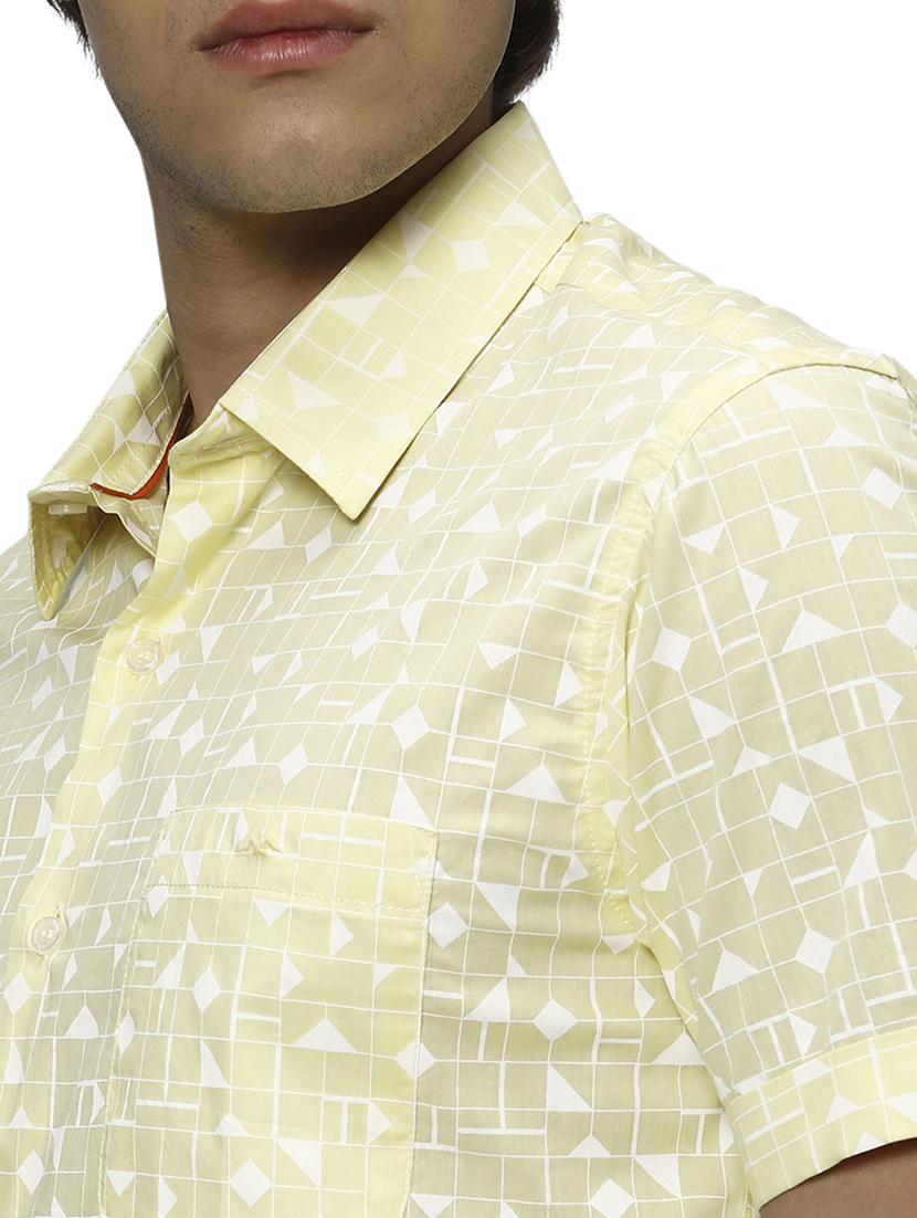 yellow cotton casual shirt - 20999065 - Standard Image - 5