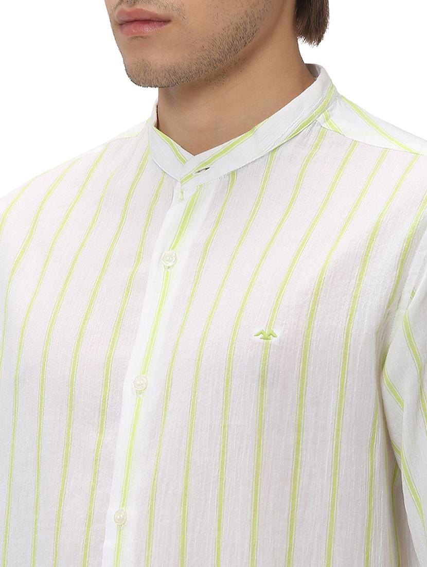 green cotton casual shirt - 20999082 - Standard Image - 5