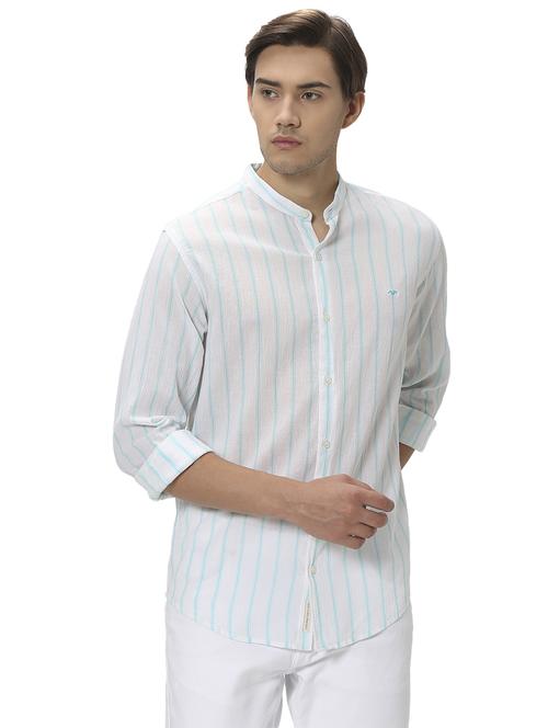 turquoise cotton casual shirt - 20999083 -  Standard Image - 0