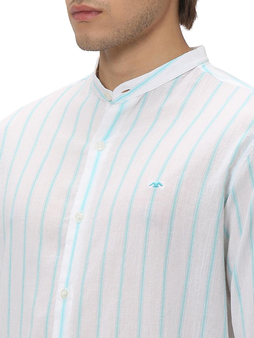 turquoise cotton casual shirt - 20999083 - Standard Image - 5