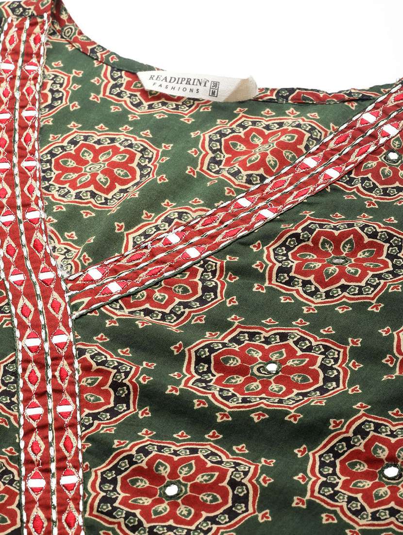 women three quarter sleeve kurta pant with dupatta set - 20999660 -  Standard Image - 5