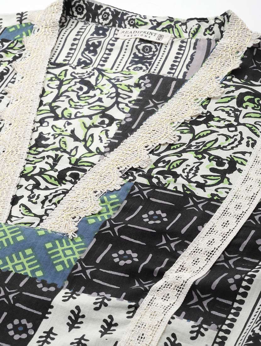 women printed kurta pant set - 20999726 -  Standard Image - 5