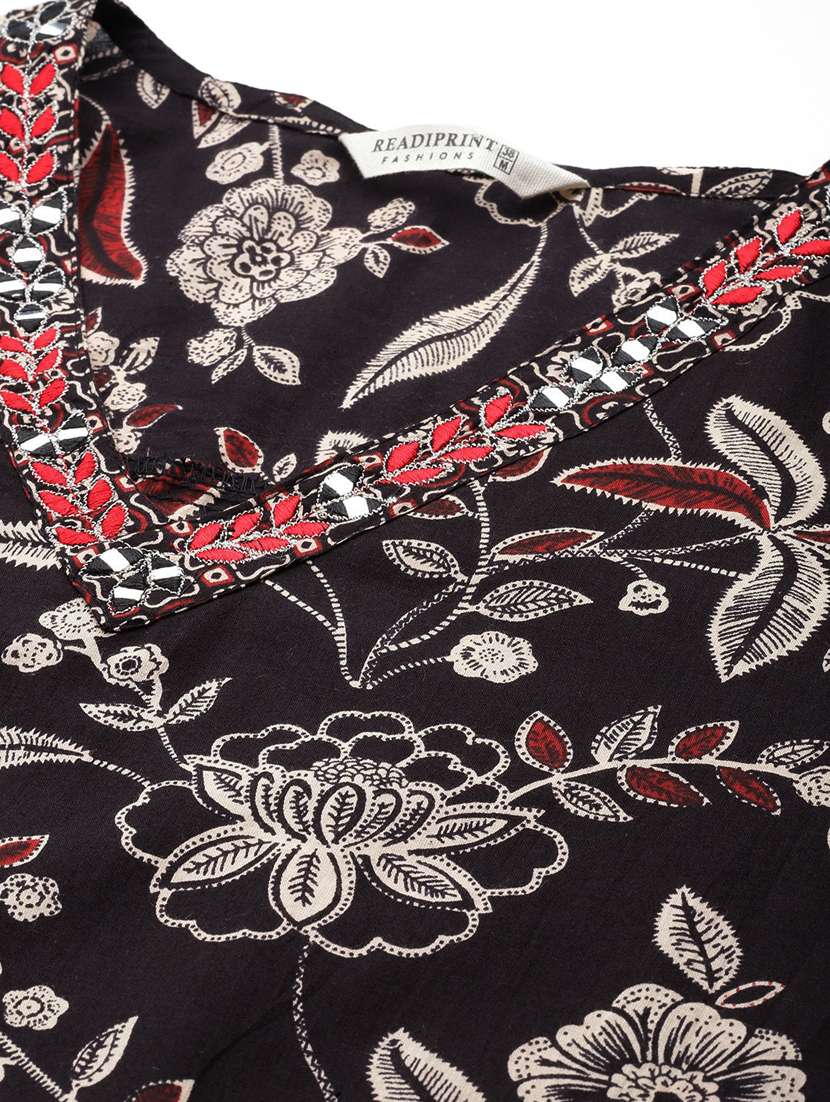 women three quarter sleeve kurta salwar with dupatta set - 20999736 -  Standard Image - 5