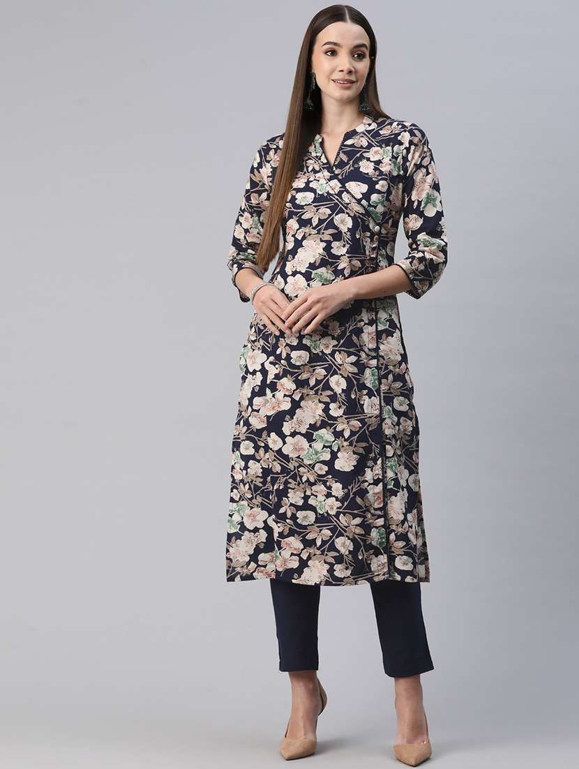 women printed kurta pant set