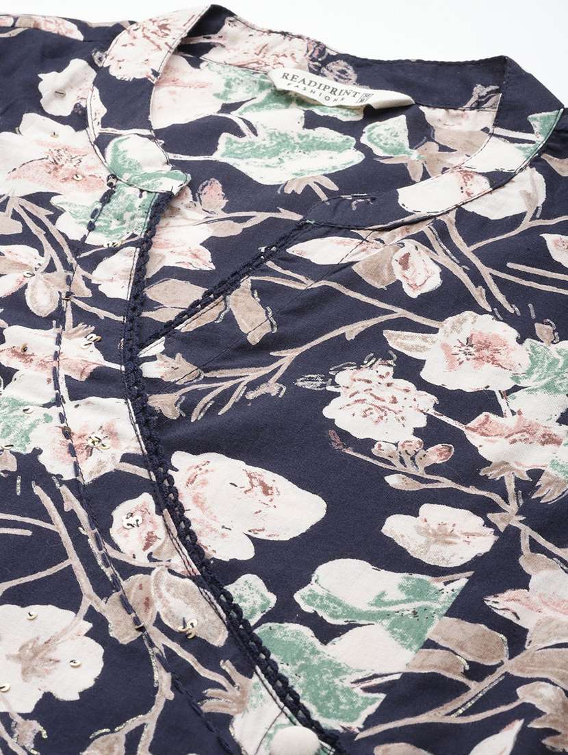 women printed kurta pant set - 20999739 -  Standard Image - 5