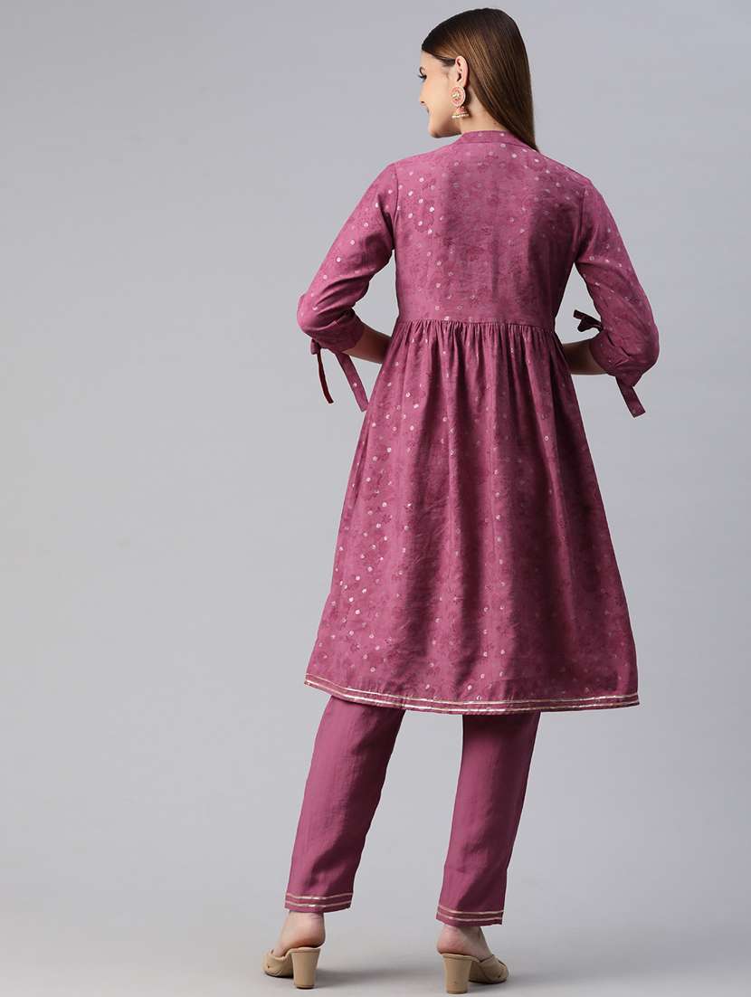 women printed kurta pant set - 20999759 -  Standard Image - 3