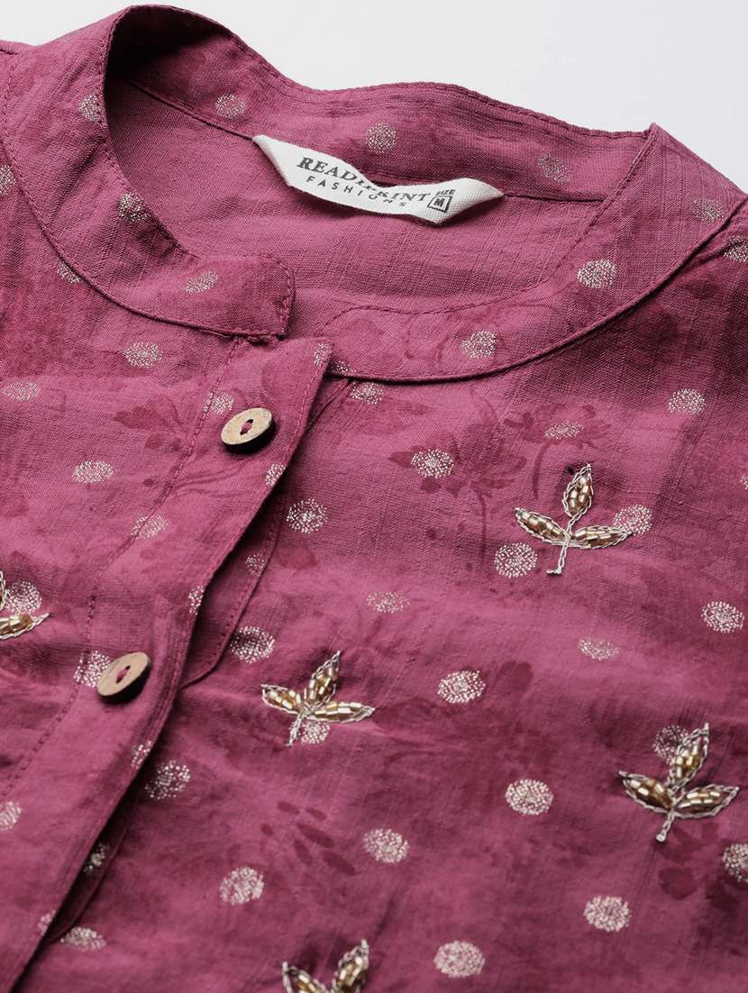 women printed kurta pant set - 20999759 -  Standard Image - 5