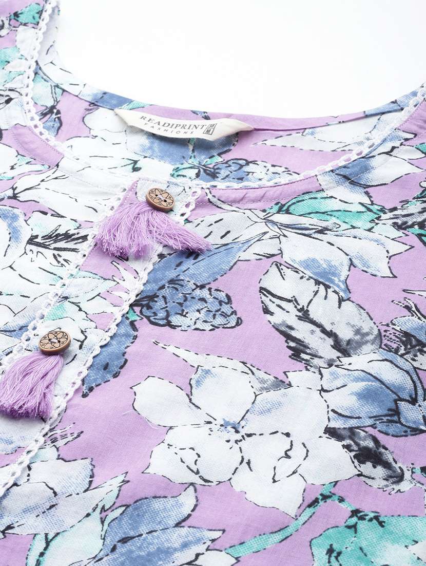 women three quarter sleeve kurta pant with dupatta set - 20999762 -  Standard Image - 5