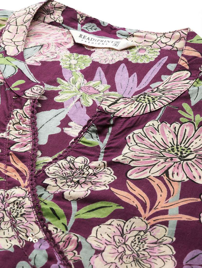 women three quarter sleeve kurta pant set - 20999769 -  Standard Image - 5