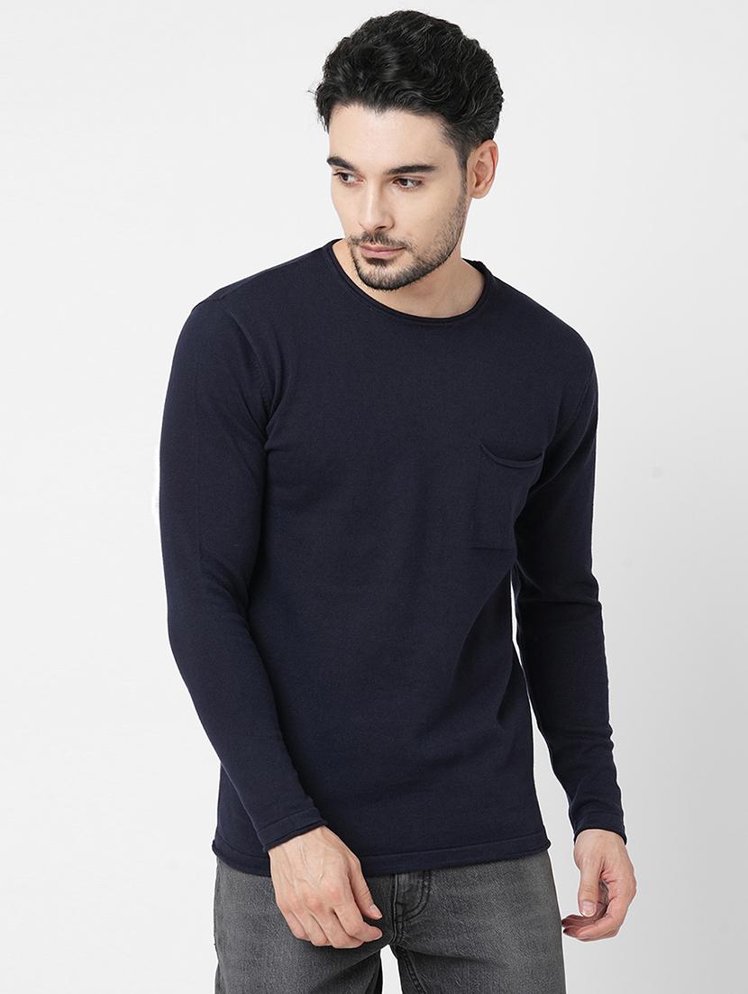black cotton plain sweatshirt - 21000386 - Zoom Image - 0