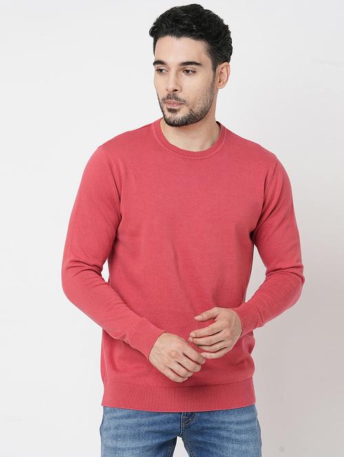 peach cotton plain sweatshirt - 21000390 - Standard Image - 0