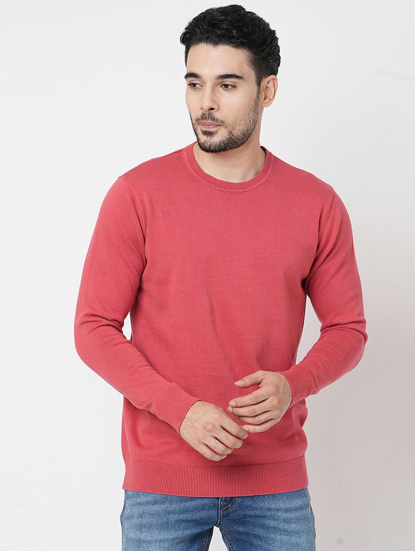 peach cotton plain sweatshirt