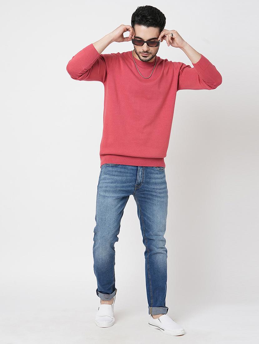 peach cotton plain sweatshirt - 21000390 - Standard Image - 3