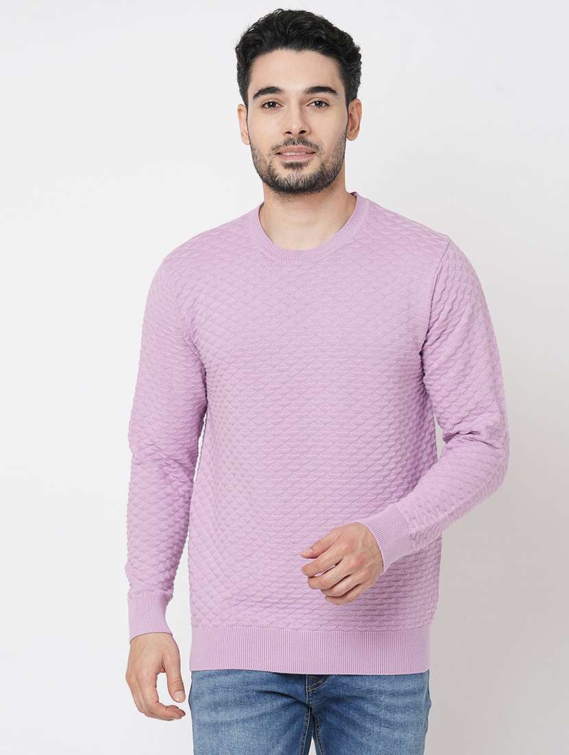 purple cotton pullover - 21000398 - Zoom Image - 0