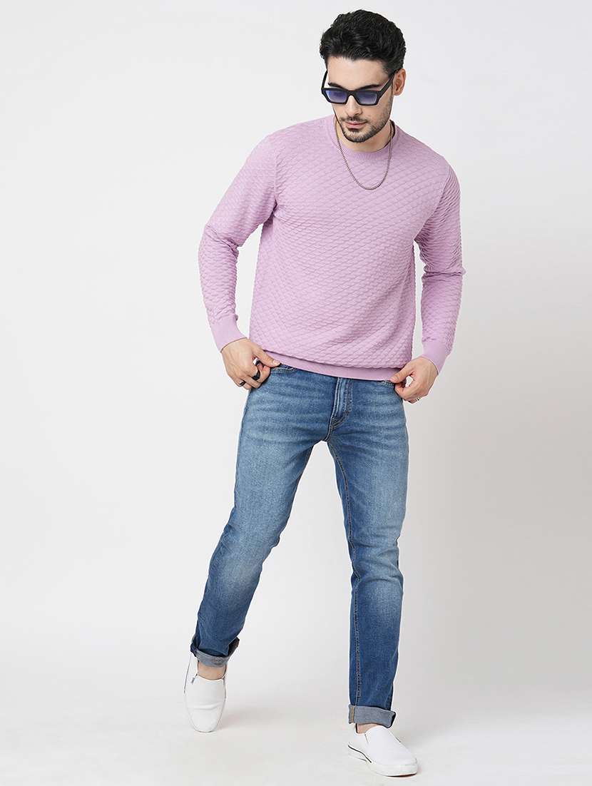 purple cotton pullover - 21000398 - Standard Image - 3