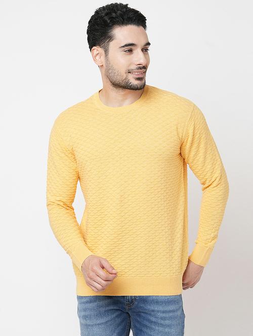 yellow cotton pullover - 21000399 - Standard Image - 0