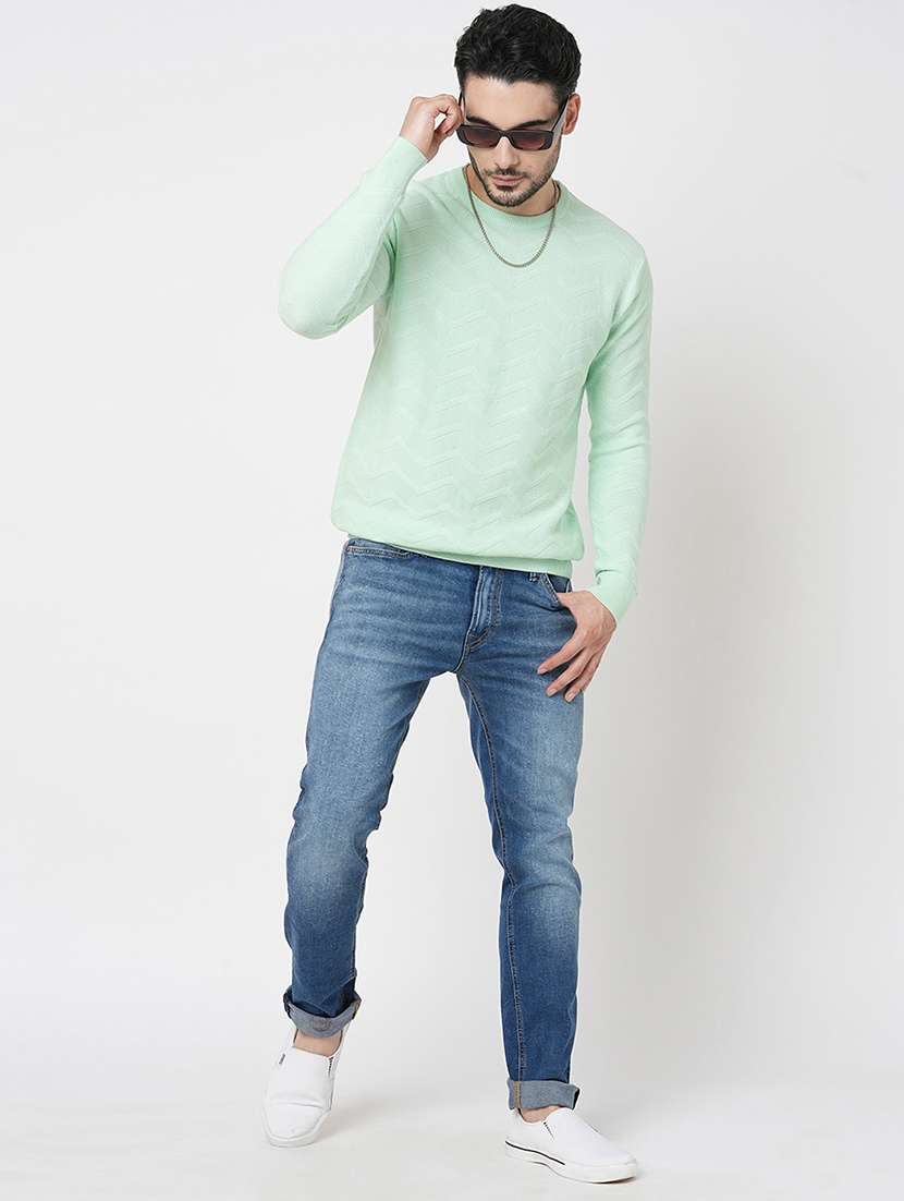 green cotton pullover - 21000407 -  Standard Image - 3