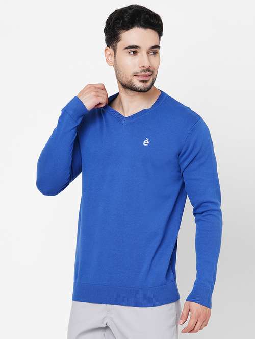 blue cotton pullover - 21000419 -  Standard Image - 0