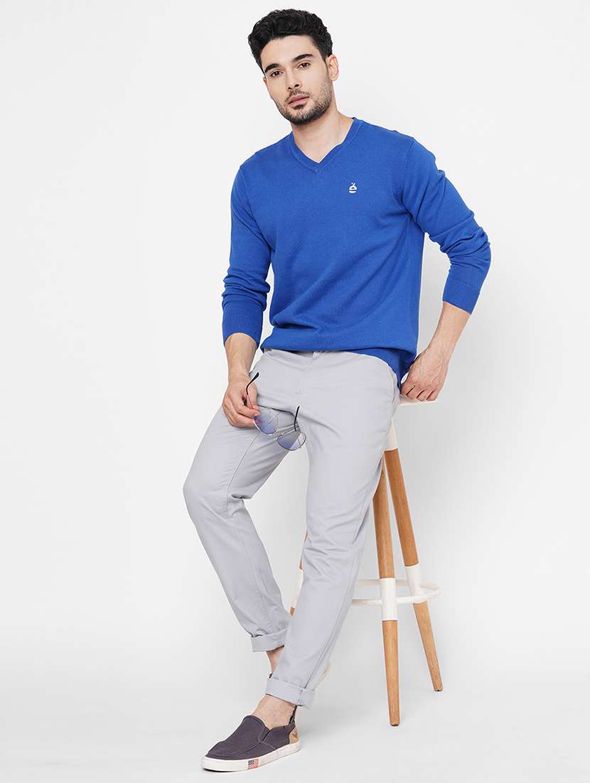 blue cotton pullover - 21000419 -  Standard Image - 3